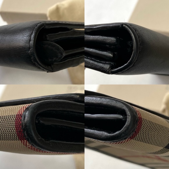 Burberry Horseferry Check and Black Leather Continental Wallet w/Box and Dustbag - Picture 12 of 17